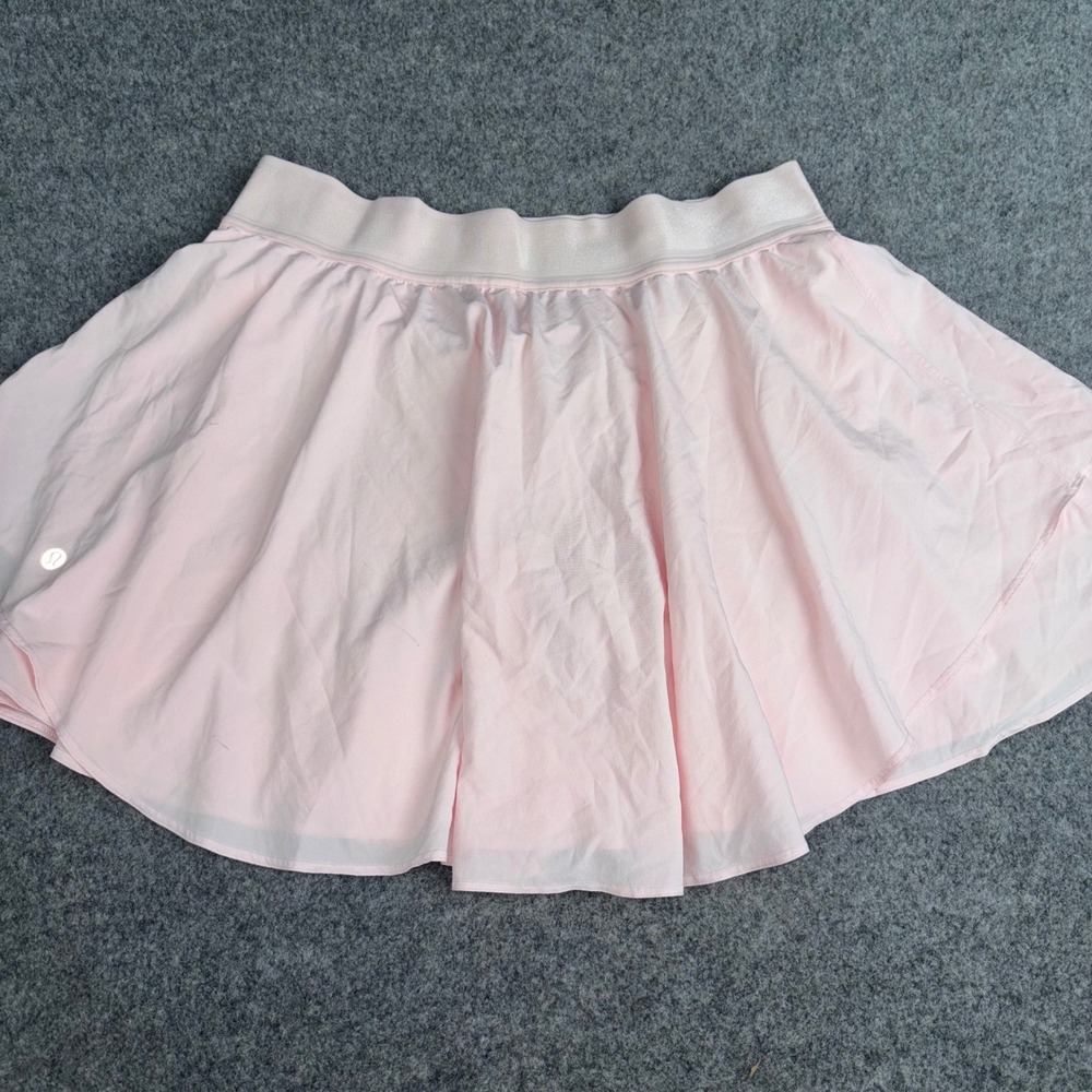Lululemon Play Off The Pleats Skirt Womens 10 Pink Athletic Tennis Golf Skort